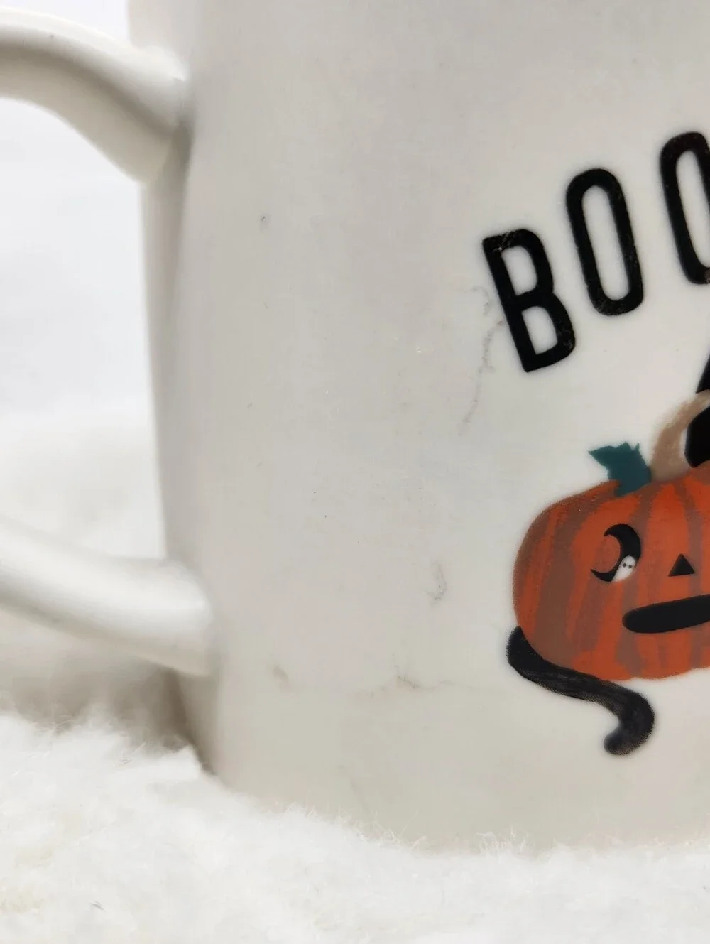 Hyde & Eek! Boo To You! Black Cat Pumpkin Coffee Cup Mug